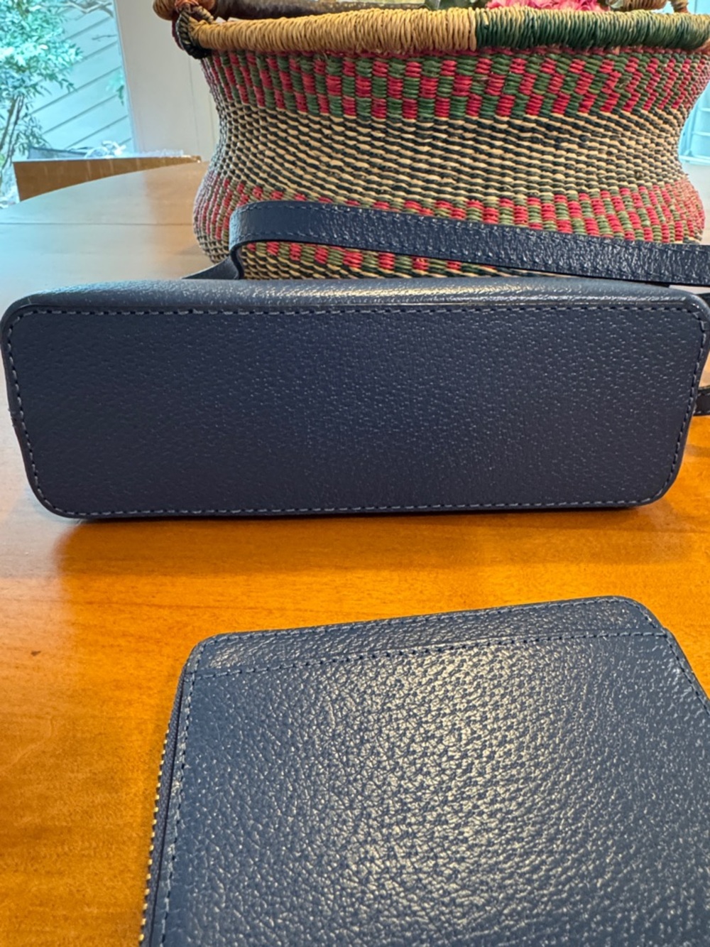 Kate Spade blue leather crossbody with matching wallet, NWOT - Picture 4 of 8